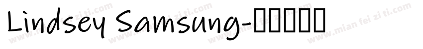 Lindsey Samsung字体转换
